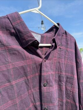 Like New Bonobos Men's Dark Plaid Shirt Jacket